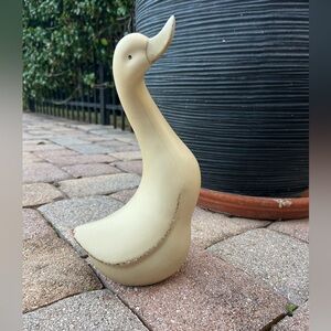 Vintage RARE Goose Ceramic Figurine Cottagecore 11” Tall